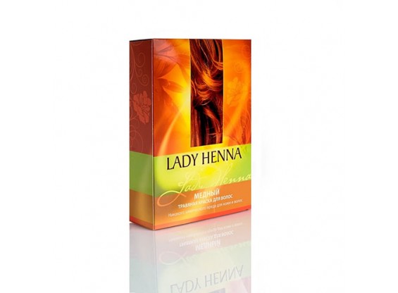 Краска для волос натуральная "Медная" 2 х 50 г Lady Henna (Индия)