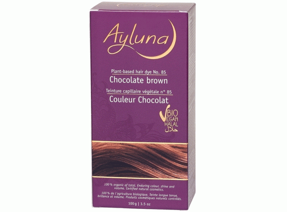 Краска для волос №80 «КОФЕЙНЫЙ КОРИЧНЕВЫЙ» растительная 100 г (Ayluna (Германия))