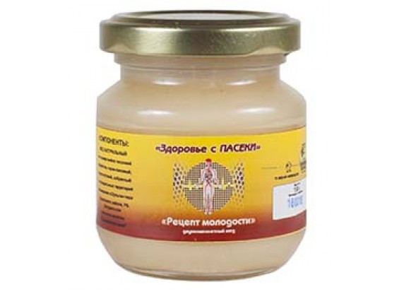 Мёд двухкомпонентный с нативным маточным молочком 130 г  (Золотая Борть)