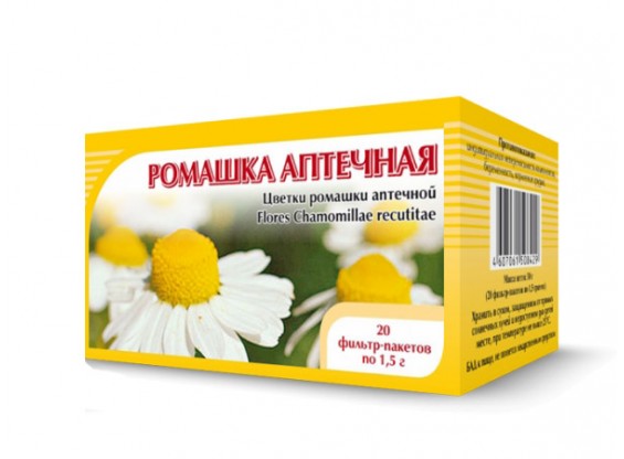 Ромашка аптечная  (цветки, фильтр-пакеты 20 шт. по 1,5 гр) (Компания Хорст)