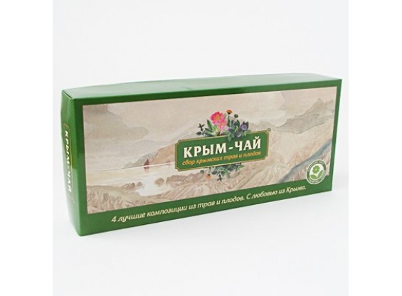 Набор подарочный 4 чая «Крым-чай» (зелёный) (Крым-чай)
