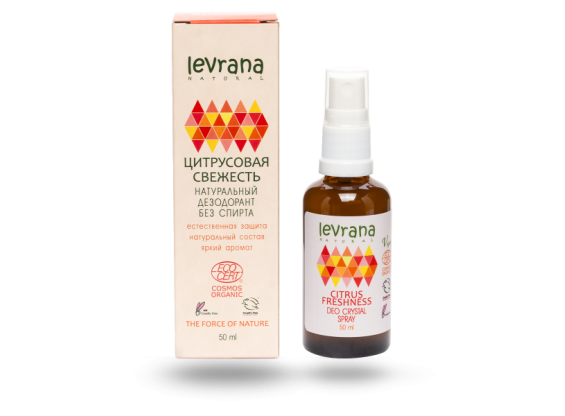 Натуральный дезодорант для тела Цитрусовая свежесть 50 мл (Levrana)